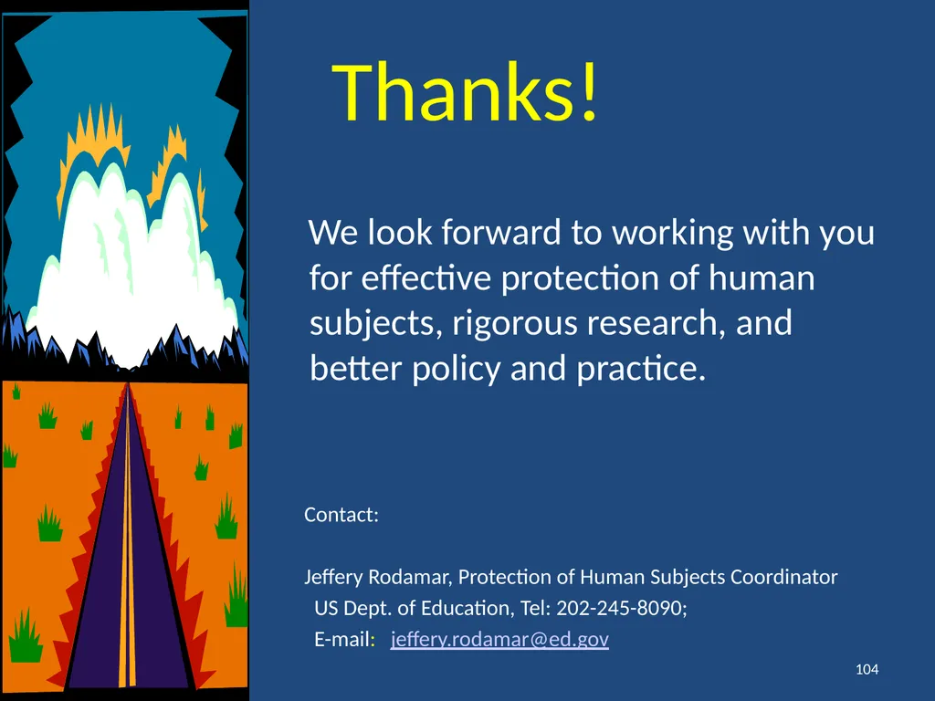 IRB gripes? Show the data. Jeffery W. Rodamar - slide 63 of 64