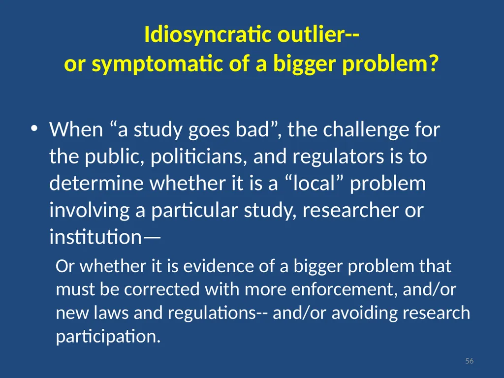IRB gripes? Show the data. Jeffery W. Rodamar - slide 47 of 64