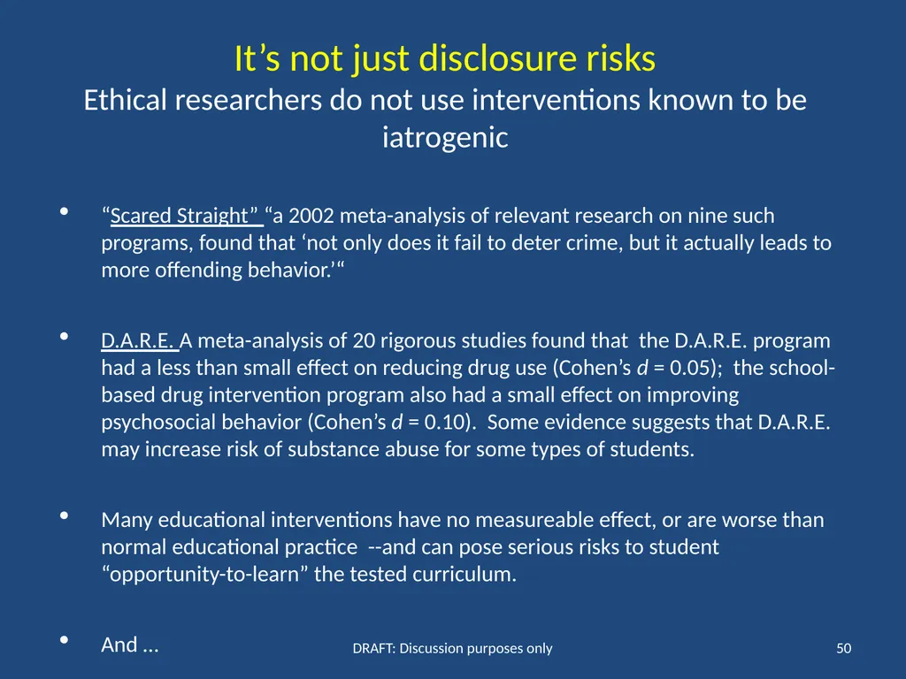 IRB gripes? Show the data. Jeffery W. Rodamar - slide 41 of 64
