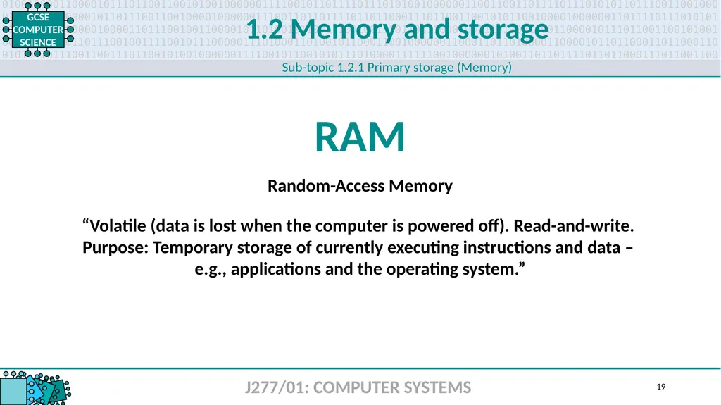 1.1 1 1.1 Systems architecture J277/01: COMPUTER - slide 19 of 242