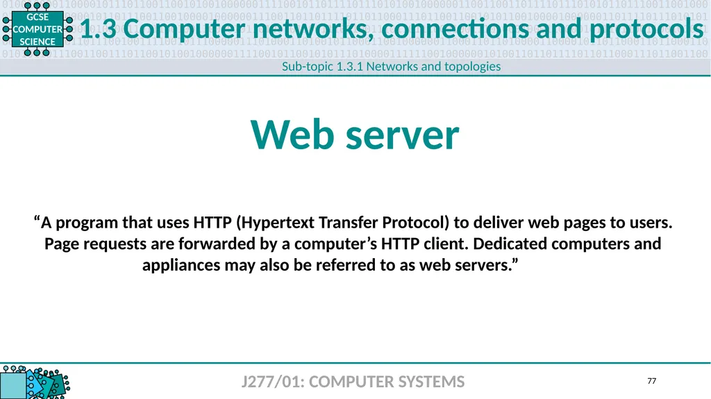 1.1 1 1.1 Systems architecture J277/01: COMPUTER - slide 77 of 242