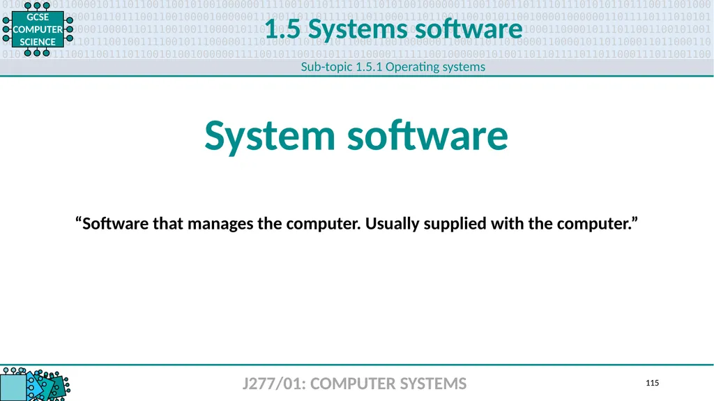 1.1 1 1.1 Systems architecture J277/01: COMPUTER - slide 115 of 242