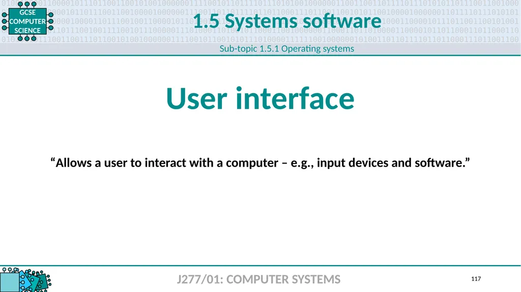 1.1 1 1.1 Systems architecture J277/01: COMPUTER - slide 117 of 242