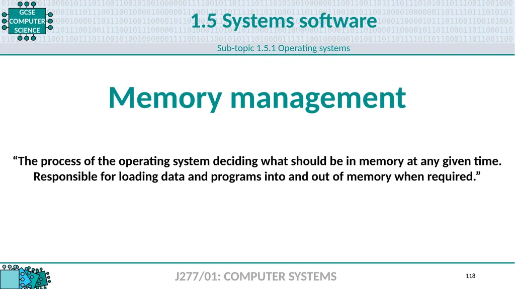 1.1 1 1.1 Systems architecture J277/01: COMPUTER - slide 118 of 242
