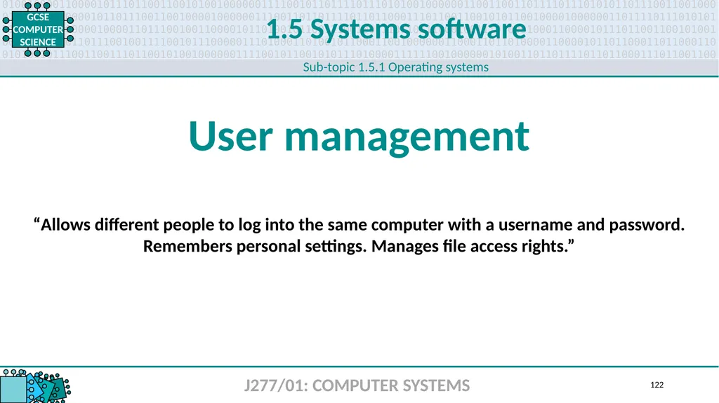 1.1 1 1.1 Systems architecture J277/01: COMPUTER - slide 122 of 242