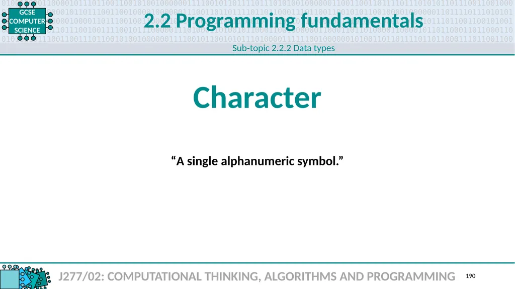 1.1 1 1.1 Systems architecture J277/01: COMPUTER - slide 190 of 242