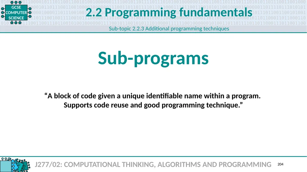 1.1 1 1.1 Systems architecture J277/01: COMPUTER - slide 204 of 242