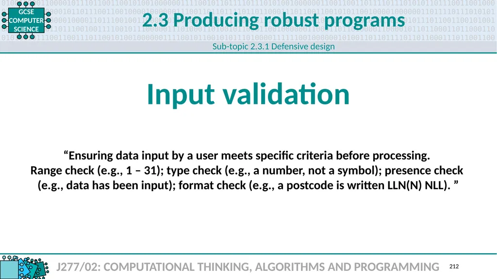 1.1 1 1.1 Systems architecture J277/01: COMPUTER - slide 212 of 242