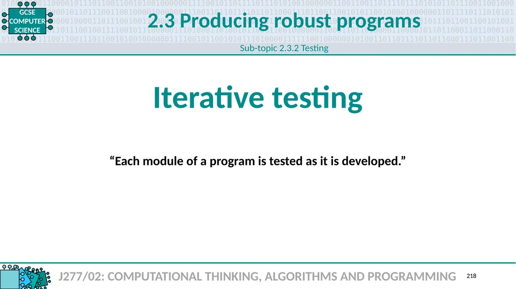 1.1 1 1.1 Systems architecture J277/01: COMPUTER - slide 218 of 242