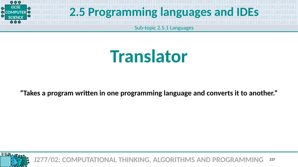 1.1 1 1.1 Systems architecture J277/01: COMPUTER - slide 237 of 242