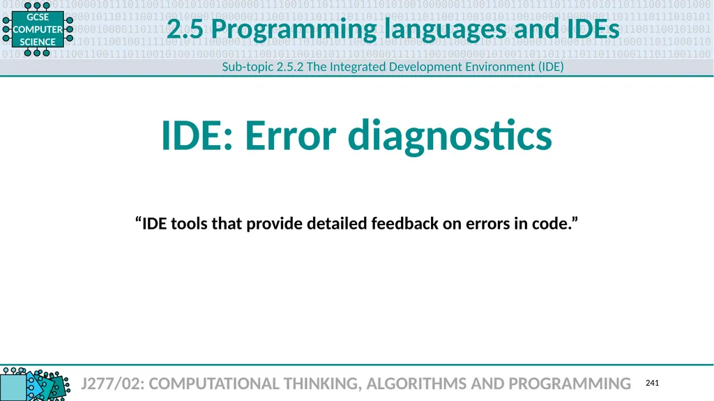 1.1 1 1.1 Systems architecture J277/01: COMPUTER - slide 241 of 242