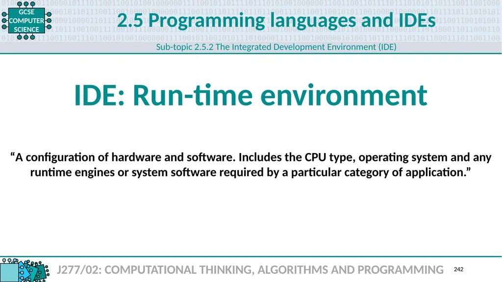 1.1 1 1.1 Systems architecture J277/01: COMPUTER - slide 242 of 242