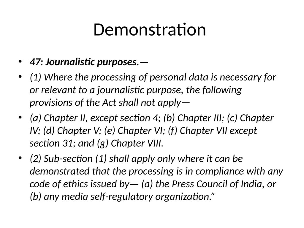 Data Protection based Amendments to RTI - slide 24 of 40
