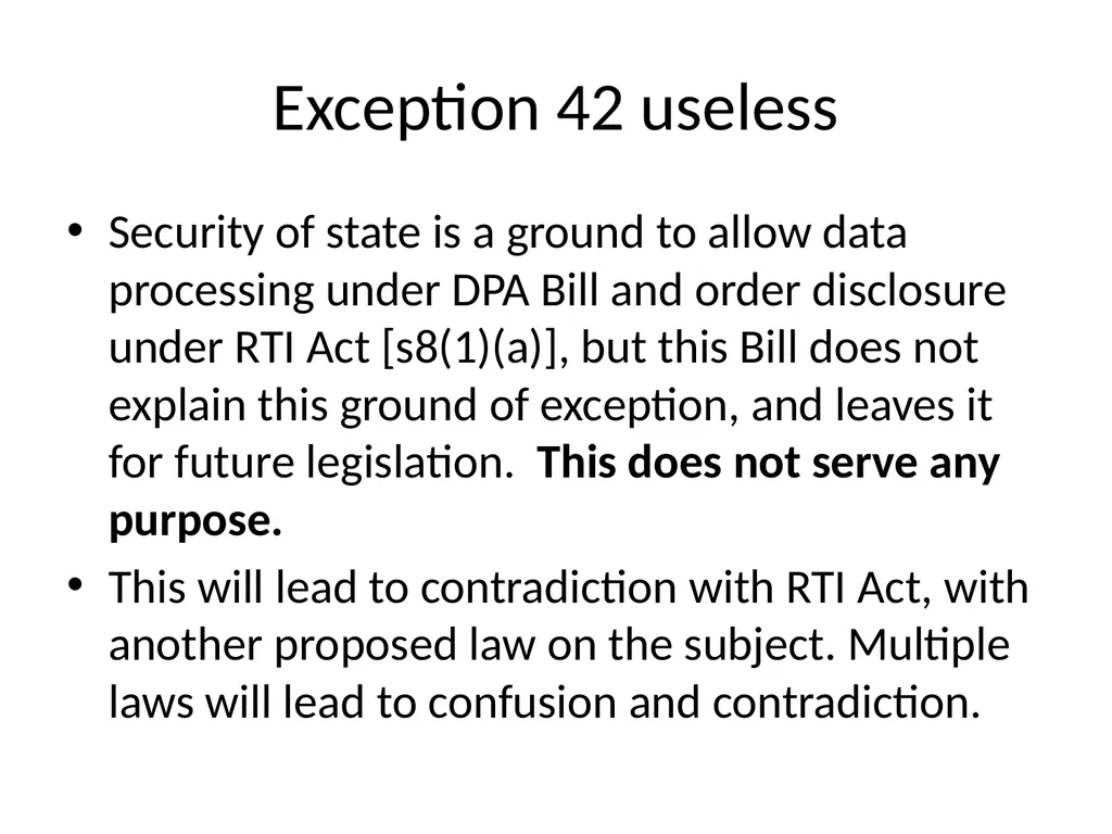 Data Protection based Amendments to RTI - slide 37 of 40