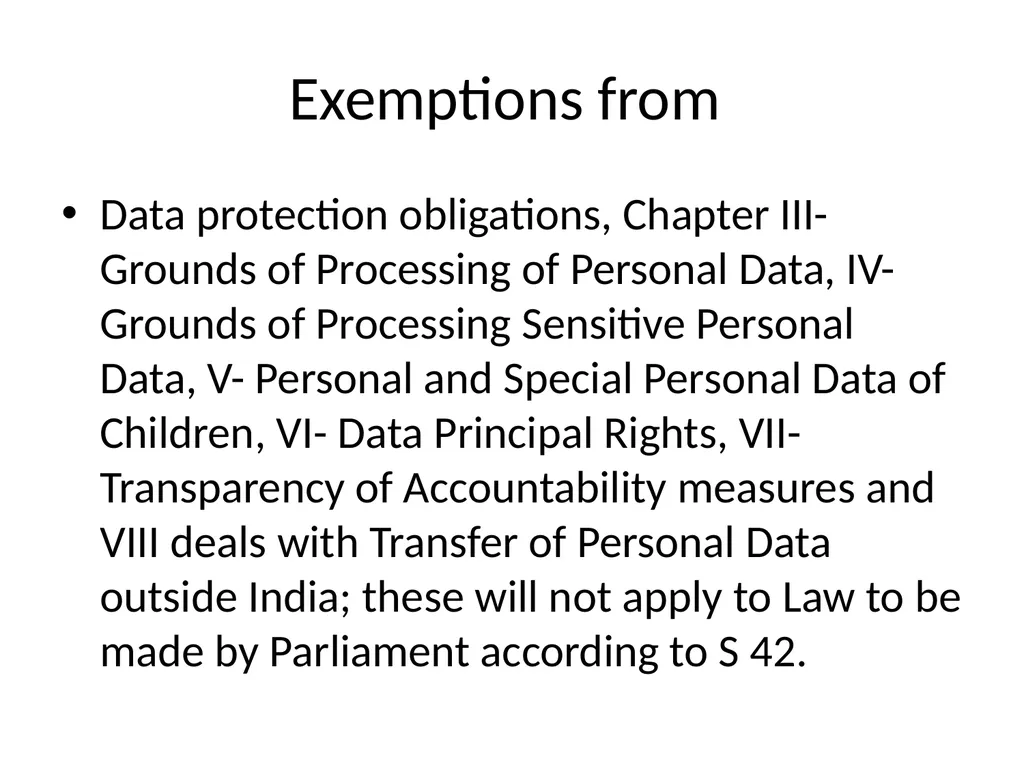 Data Protection based Amendments to RTI - slide 20 of 40