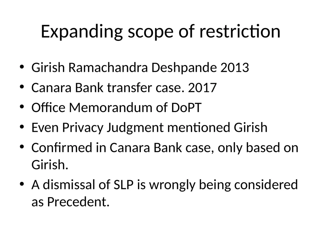 Data Protection based Amendments to RTI - slide 4 of 40
