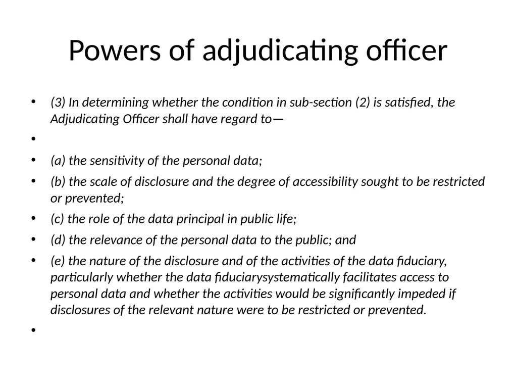 Data Protection based Amendments to RTI - slide 28 of 40