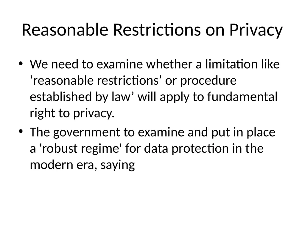 Data Protection based Amendments to RTI - slide 11 of 40