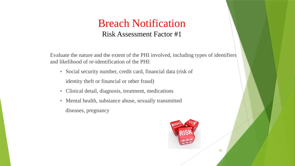 Welcome to the Privacy and Security Training - slide 50 of 139