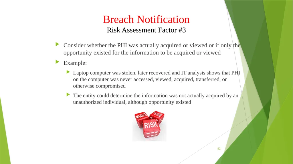 Welcome to the Privacy and Security Training - slide 52 of 139