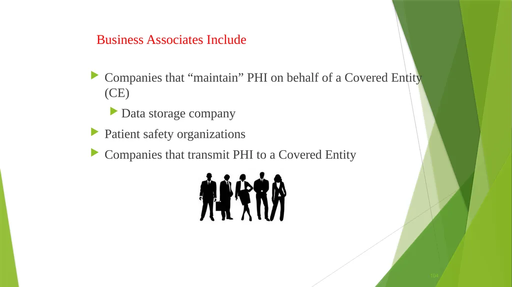 Welcome to the Privacy and Security Training - slide 104 of 139