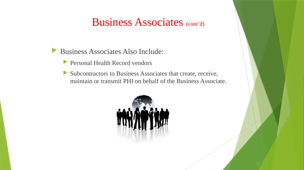Welcome to the Privacy and Security Training - slide 105 of 139
