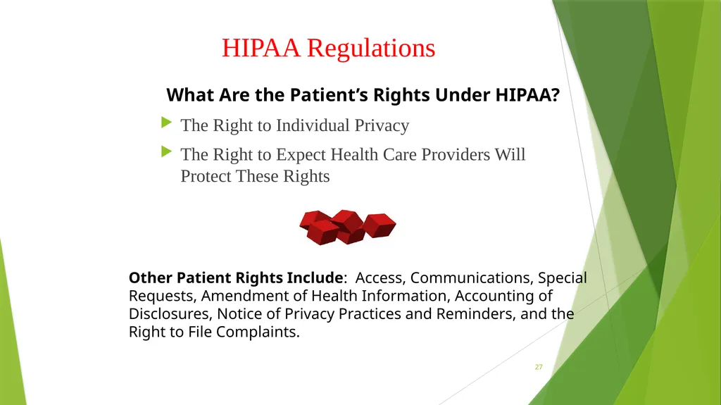 Welcome to the Privacy and Security Training - slide 27 of 139