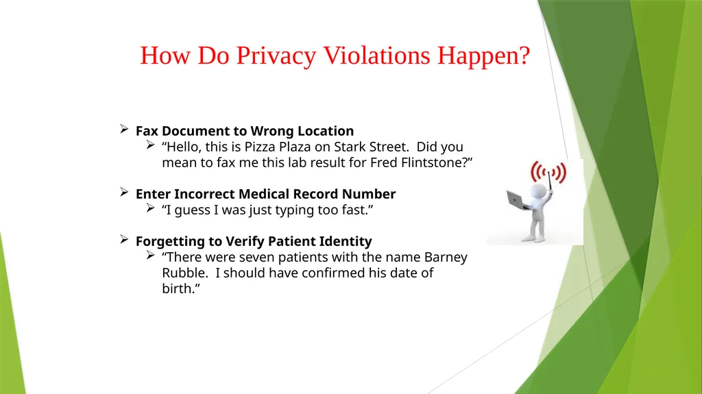 Welcome to the Privacy and Security Training - slide 58 of 139
