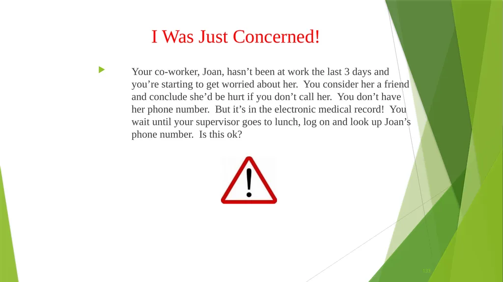 Welcome to the Privacy and Security Training - slide 133 of 139