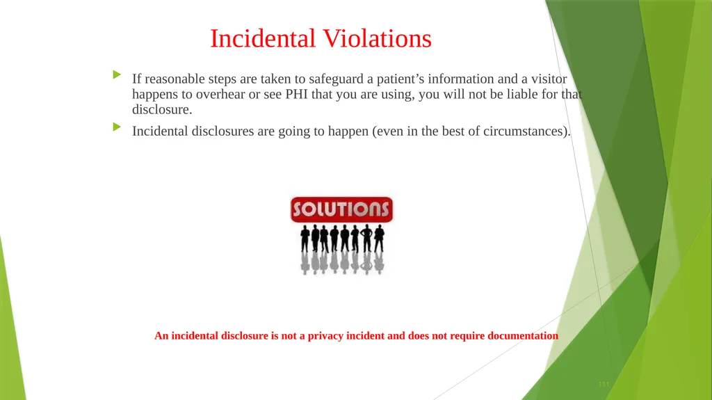 Welcome to the Privacy and Security Training - slide 111 of 139