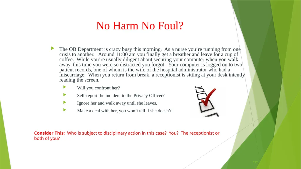 Welcome to the Privacy and Security Training - slide 137 of 139