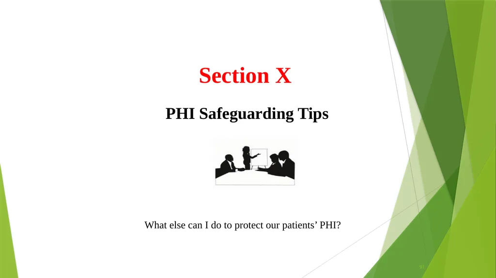 Welcome to the Privacy and Security Training - slide 91 of 139