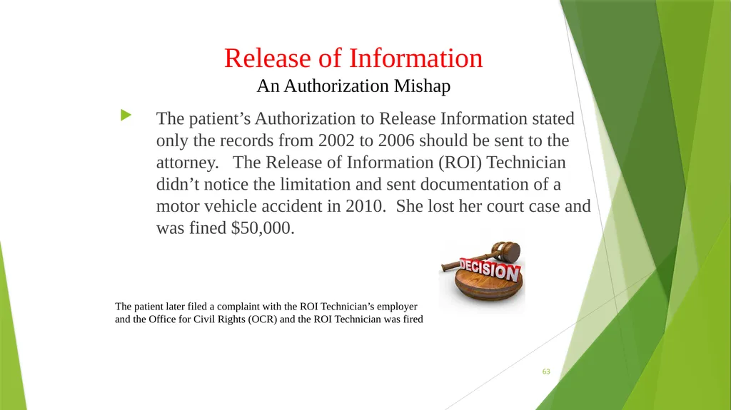 Welcome to the Privacy and Security Training - slide 63 of 139