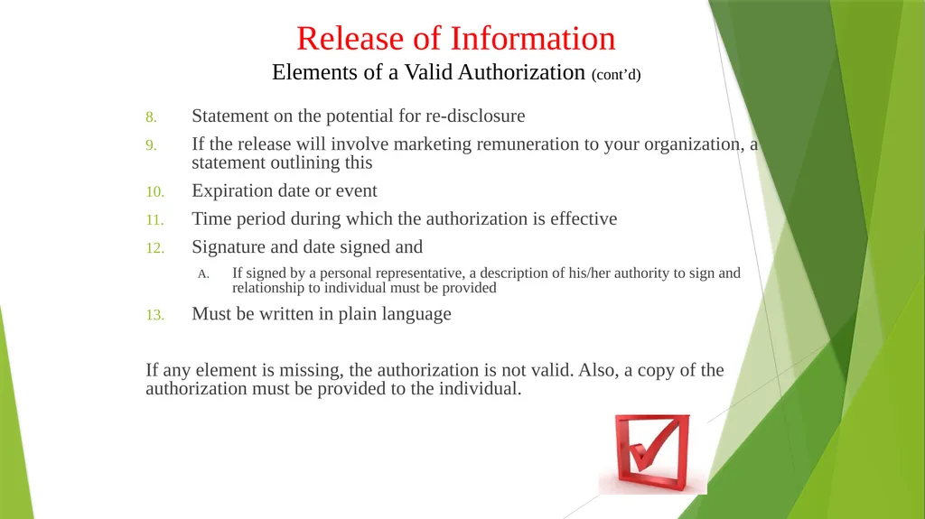 Welcome to the Privacy and Security Training - slide 62 of 139
