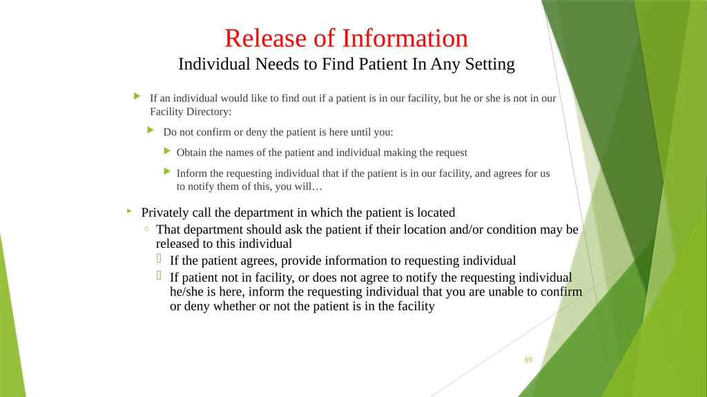 Welcome to the Privacy and Security Training - slide 69 of 139