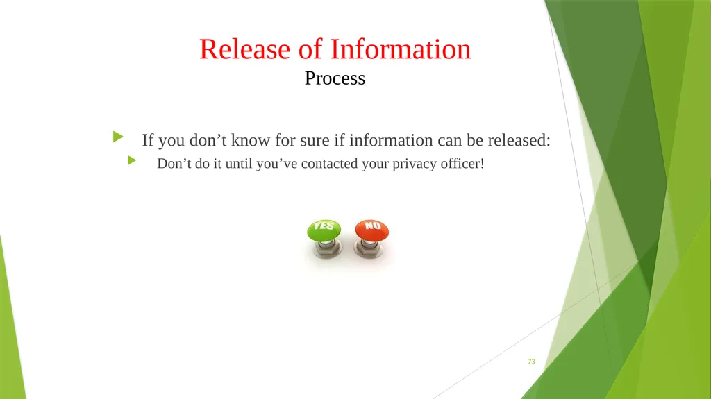 Welcome to the Privacy and Security Training - slide 73 of 139