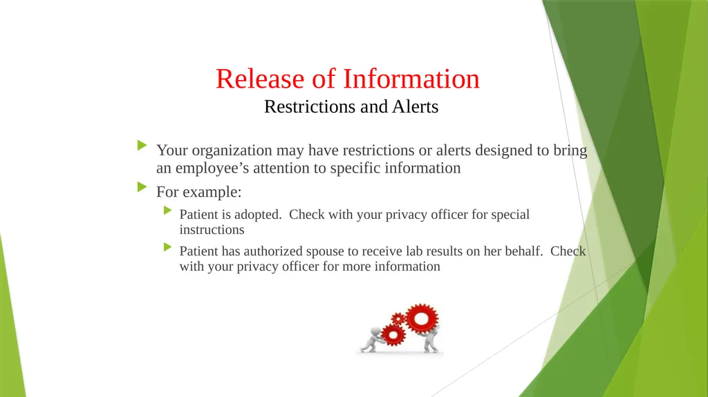 Welcome to the Privacy and Security Training - slide 67 of 139