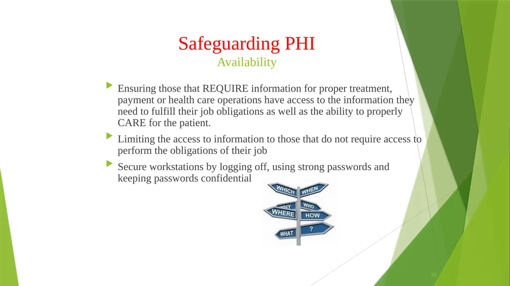 Welcome to the Privacy and Security Training - slide 93 of 139