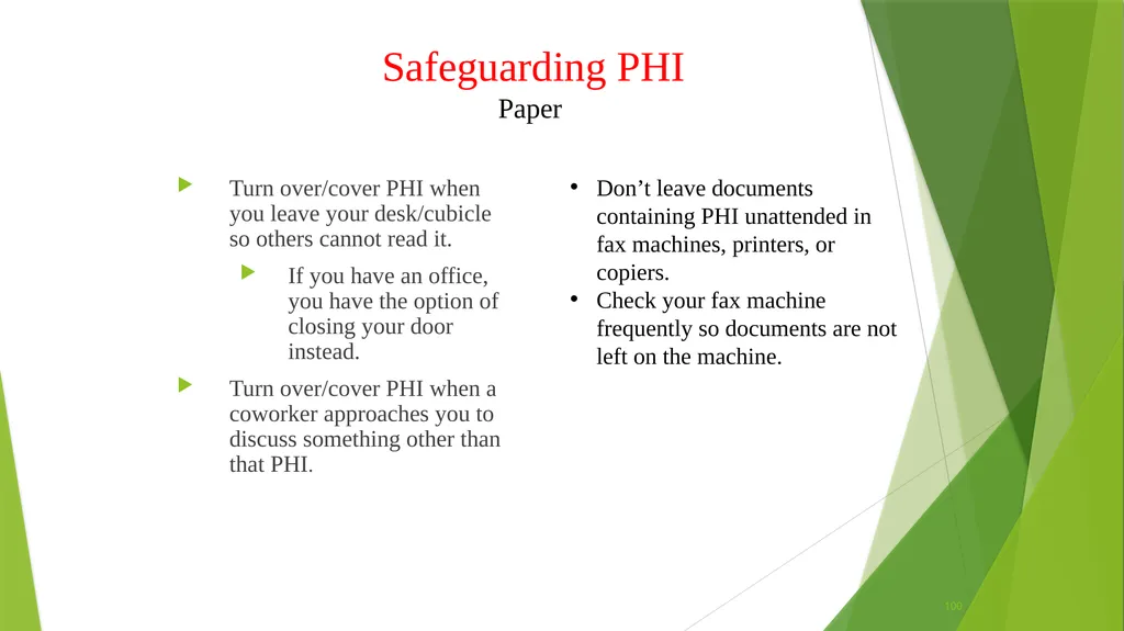 Welcome to the Privacy and Security Training - slide 100 of 139