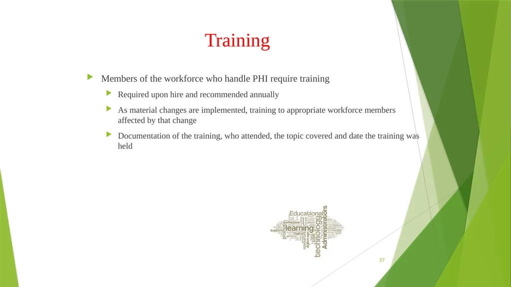 Welcome to the Privacy and Security Training - slide 37 of 139