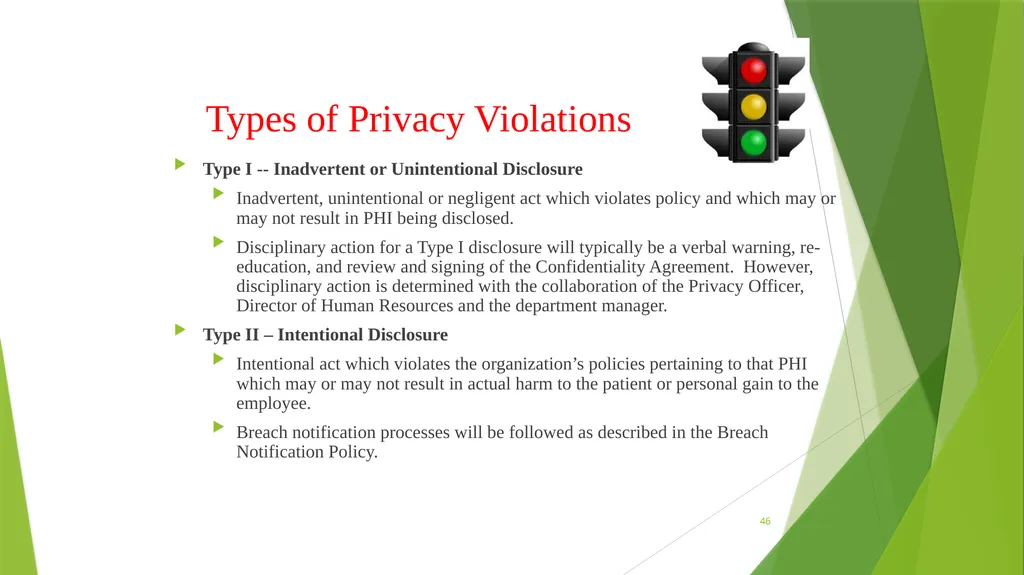 Welcome to the Privacy and Security Training - slide 46 of 139