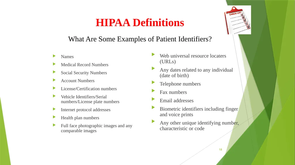 Welcome to the Privacy and Security Training - slide 18 of 139