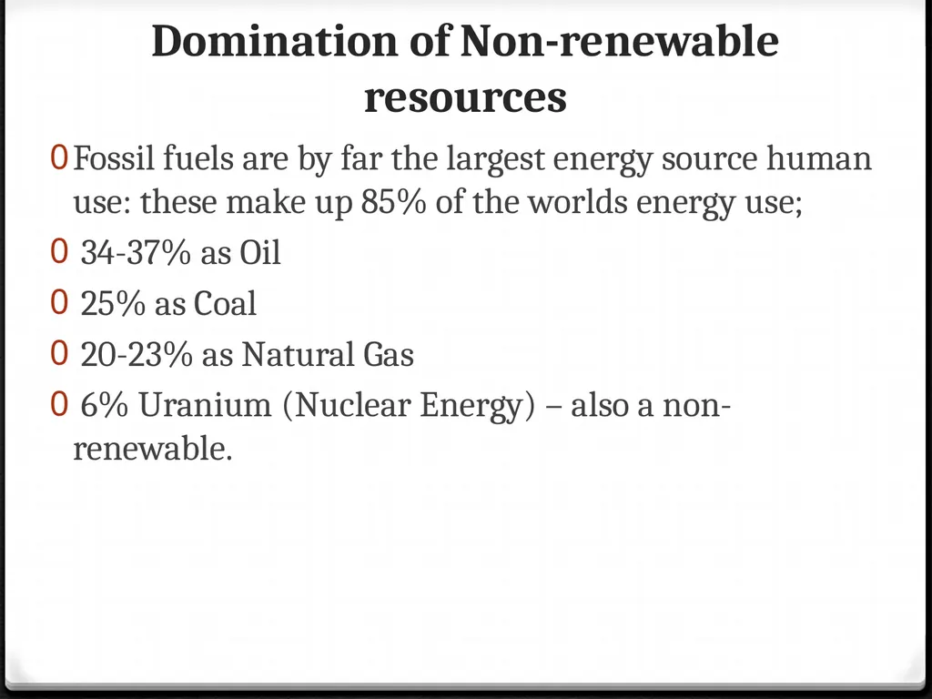 3.3Energy Resources Human population, carrying - slide 4 of 20