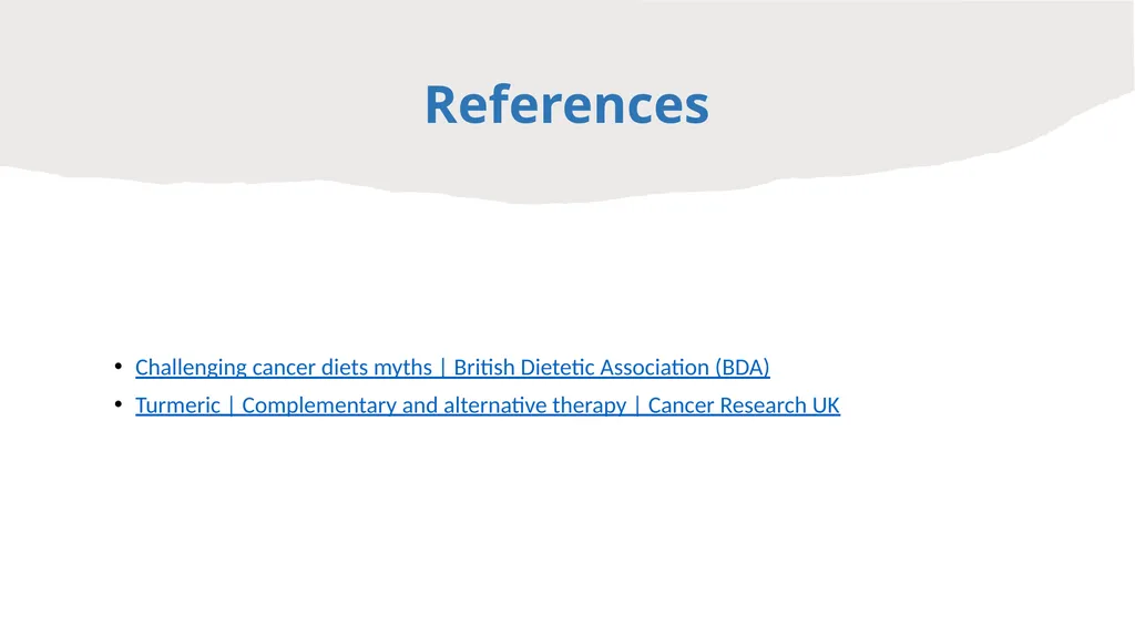 Advising and supporting patients with Cancer and - slide 11 of 11