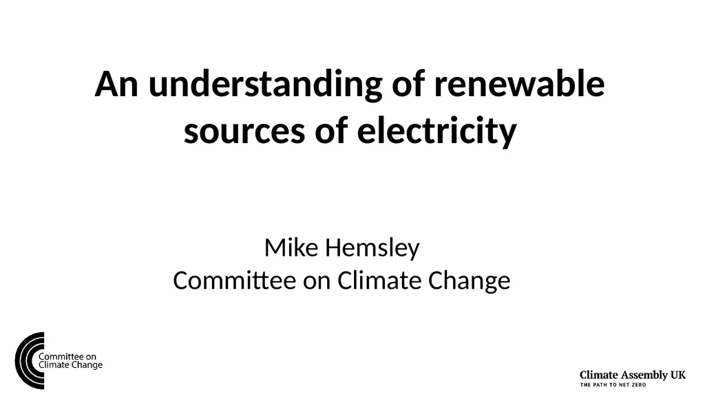 An understanding of renewable sources of