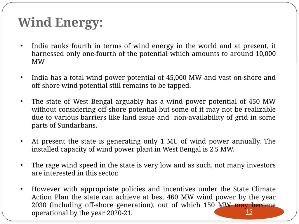 West Bengal Renewable Energy Development Agency - slide 15 of 22