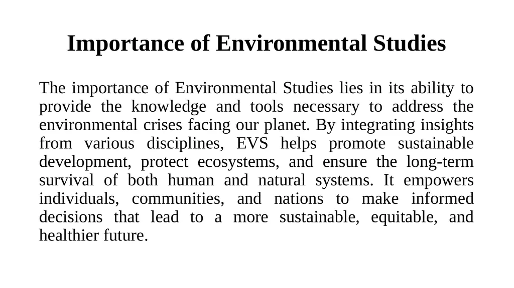 E-Content Environmental Studies Paper code: - slide 7 of 78