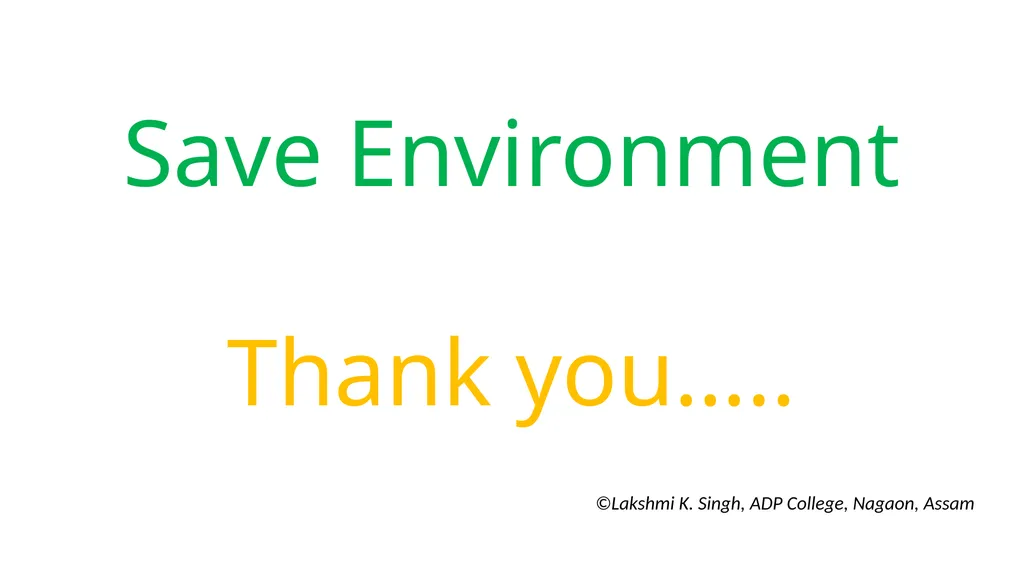 E-Content Environmental Studies Paper code: - slide 78 of 78
