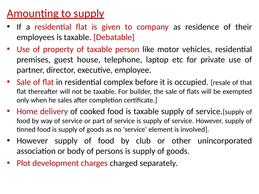 WELCOME to the Session on Overview of GST, Supply, - slide 74 of 124