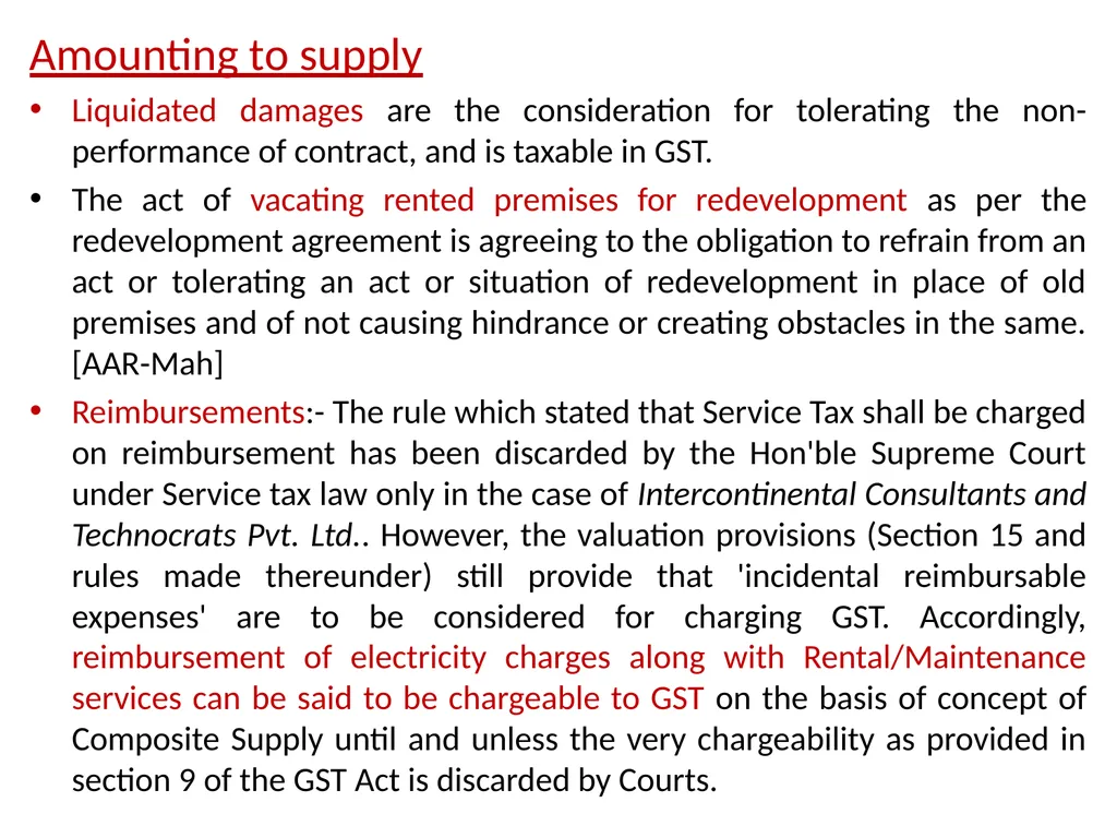 WELCOME to the Session on Overview of GST, Supply, - slide 76 of 124